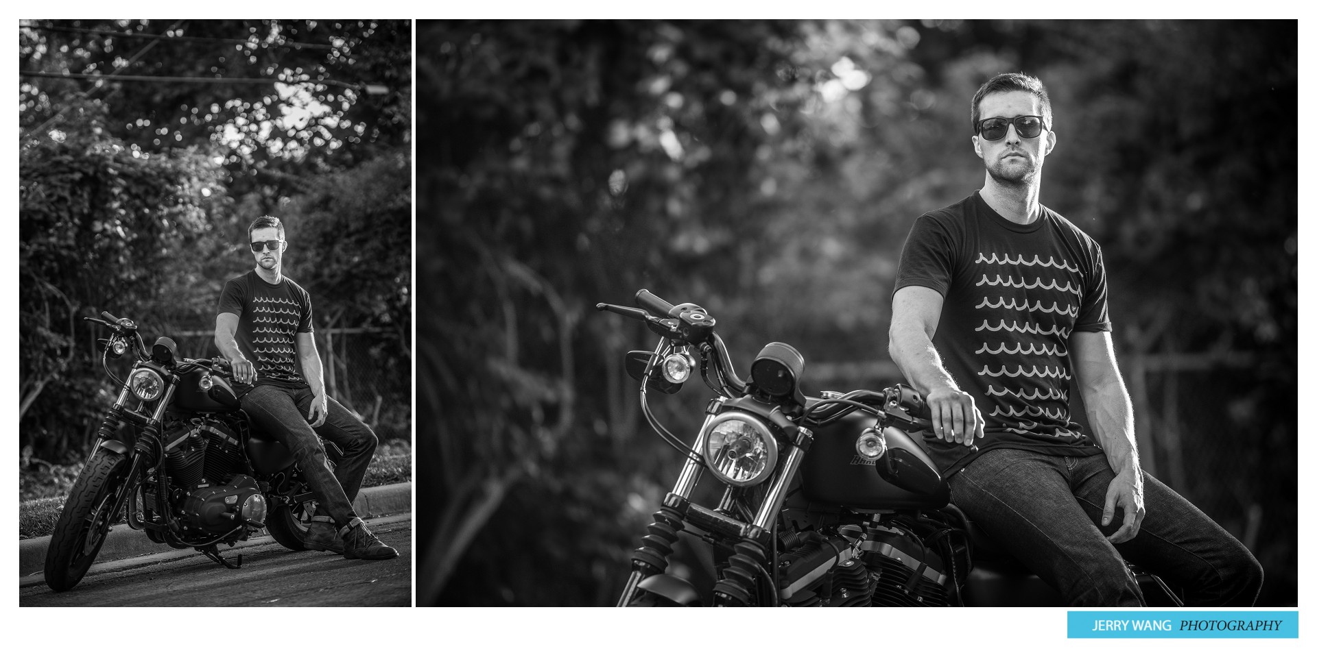 Ocean and Sea, T Shirt, Harley Davidson, Motorcycle, Photo Shoot