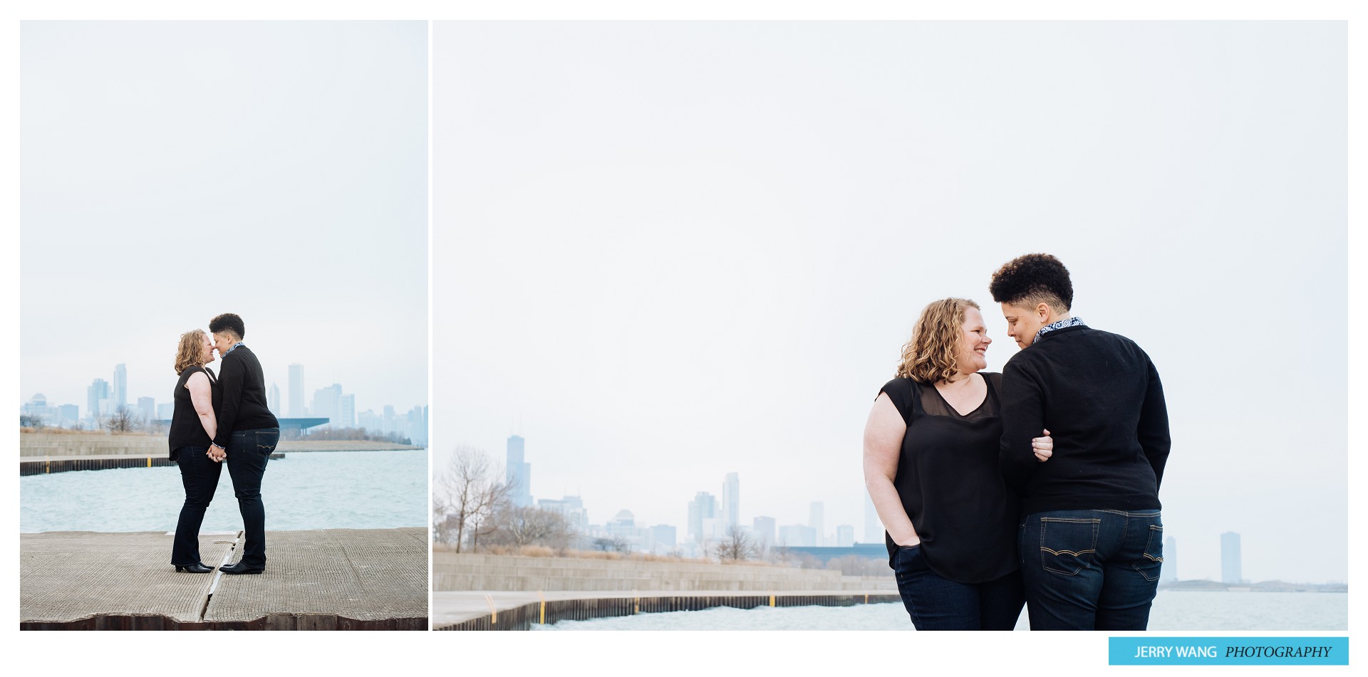 Chicago Engagement Session; Chicago Skylines; Humbolt Park; Jerry Wang Photography; Kansas; Kansas City Wedding Photographer; Lawrence; Wedding Photographer; Wicker Park